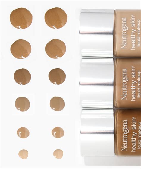 neutrogena foundation for mature skin|neutrogena healthy skin color chart.